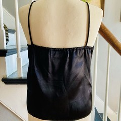 1970s 1980s Metallic Floral Tank Disco Camisole New Wave Romantic Goth