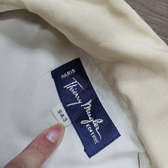 Auth Vintage Thierry Mugler 1980s Wool Cream Dress