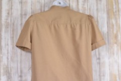 Vintage 70’s Schrader Sport Petites Size 8 Brown Short Sleeve Dress