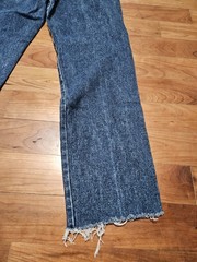 Vintage Wrangler Womens High Waist Bareback Denim Jeans Sz 3/4