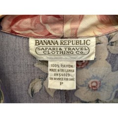 90s Banana Republic Floral Button Down Grandmacore Cottagecore Tropical