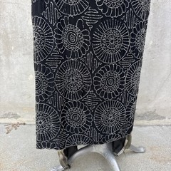 Antique 1920s Completely Beaded Flower Gown Silver Lamé Full Length Dress VTG