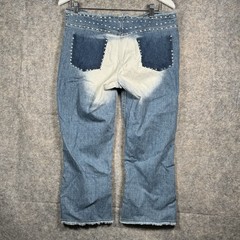 Vintage Y2K Womens Crest Jeans Low Rise Capri Denim Jeans Size W13/14 32in Waist