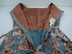 Women’s S M Vtg 1960’s Edward Abbott 100% Silk Cocktail Dress Sleeveless Belted