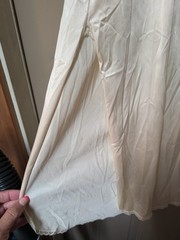 Vintage Vassarette Underneath It All Half Slip Size 2XL Long Beige With Slit