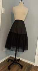 Vintage 90s Y2K Tulle Tutu Taffeta Anthropologie Goth Ballet Boho Coquette Steam