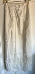 Vintage Vanity Fair Half-Slip Lace, Velvet Bow Trim 37” Long Medium USA Nylon