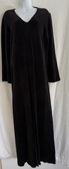 VTG Hudson’s From Switzerland Black Maxi Goth Elvira Dark Romantic Dress Sz M