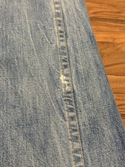Vintage 70s Wide Leg Flare Jeans Maverick Embroider Pockets XS 24×30 Scovill Zip