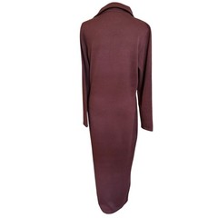 EUC VTG Peruvian Connection Maroon 100% Pima Cotton Sweater Dress Size M Preppy