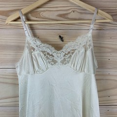 Vintage VASSAREITE Full Slip Womens 34 26″/40 Ivory Style 10-105 Lingerie