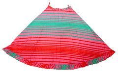 RARE Vintage 1990s Fenno Sport Finland Neon Pink Green Skater Dress Sz 10