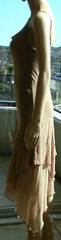 VINTAGE Seduce Cocktail Glamour Flirty Sexy Sheer Glitz Asymmetrical Dress