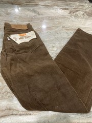 VINTAGE NOS 1973 LEVI’S SADDLEMAN BOOT JEANS – Brown CORDUROY 716-1529 Sz 25 32