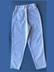 Vintage 80s Light Wash Tapered Jeans, XS, 27″ Waist