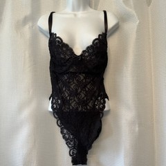 Vintage Cira Lace Body Suit XL underwire stretch by Tom Bezduda
