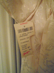 VINTAGE NWT Barbizon Ellie Set Ivory Med Nightie & Robe w/ Belt Polyester Lovely