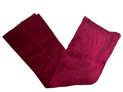 NOS Vtg 70s Sz S Womens CORDUROY Pants Bell Bottoms Red Wine 27 High Waist x 33