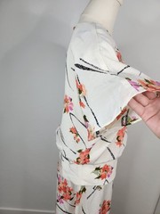 Vintage 80s Lori Max Drop Waist 20s Inspired Dress Woman’s 18W Floral Blosson