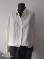Vintage 100% Silk Women’s Shirt Blazer L, UK 14, US 12