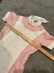 Vintage Snowhite Milwaukee Nurse Top dress Uniform Pink/White
