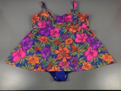 Vintage Robby Len One Piece PLUS 32W Neon Pink Purple Orange Green Blue Tropical