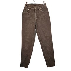 Vtg Levis 550 Relaxed Fit Tapered Leg Brown Jeans Womens 3 Med Made in USA 1996