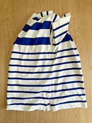 1980’s liz clairborne sailor stripe tee 100% cotton preppy nautical small