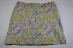 Ralph Lauren Sport Multicolor Paisley Chino Shorts Skort Skirt Women Size 8