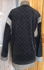 1980s 1990s Vintage Reversible Jacket Coat Canvas To Velvet Corduroy Poland EUC