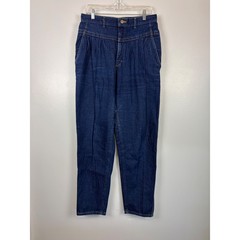 Vintage Lee Bareback Pleated Jeans High Rise 16 Long 31×31.5 Tapered Mom Relaxed