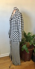 1960’s Jackfin For Billy Lewis Gray & White Buffalo Check Jacket & Pants Set