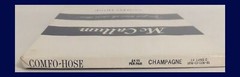 Vtg McCallum COMFO-HOSE Stockings – CHAMPAGNE EX LONG 10 ½-11-11 ½” XL – IN BOX