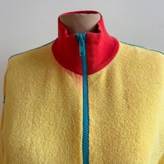 Rare Vintage 70s 80s CLOVIS RUFFIN Boutique Yellow Terry Cloth Robe Caftan M L
