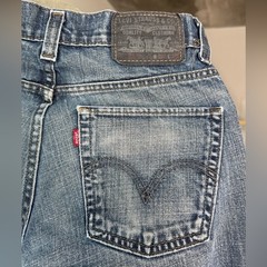 Levis 511 Skinny Blue Jeans Size 28×30 Distressed Red Tab Y2K Honeycomb 90s 200s