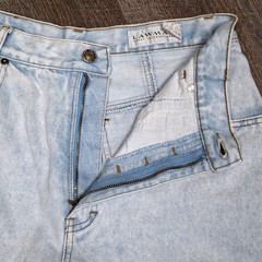 VTG Lawman Jeans Women Sz 13 Western High-Waist Light Wash Tapper Denim Pant 80s