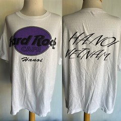 HARD ROCK CAFE Official Unisex Vintage 90s HANOI VIETNAM Tourist T-Shirt Size XL
