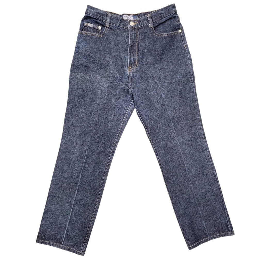 Vintage Esprit Jeans Womens High Waist Tapered Leg Denim Blue Wash 90s E222
