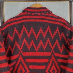 VTG WOOLRICH USA Size Large Womens Wool Aztec Southwest Chore Barn Jacket Coat