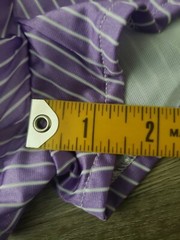 NEW VTG 80s Genie Purple Stripe All Nylon Short Shorts Sz S Rollerskate Jog Gym