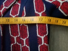 VTG 60s MOD Red Blue Tapestry Coat Sz S? Swing MCM Union Go-Go Groovy Baby FLAWS