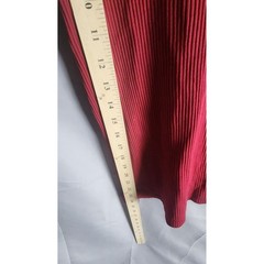 Vintage 70s Kmart Red Ribbed Knit Dagger Collar Quarter Zip Polo Shirt Womens M