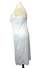 70’s Sidney Bernstein Slippery Silky Blue Nylon Mid Length Nightgown L USA made
