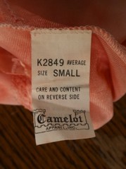 VTG Artisan UpCycle Tie Dye Sweater Twin Set Peach Sweater Lace Slip Cami Top XS