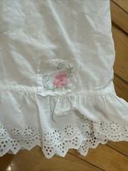 RARE Antique 1900 Women Eyelet Lace Camisole One Piece Bloomers Jumpsuit Romper