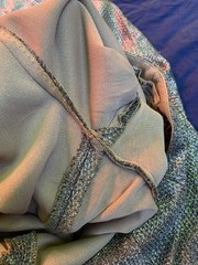 1950s Vintage Silver Metallic Lurex Cigarette Pants