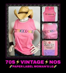 VTG 70s 80s FLEETWOOD MAC Stevie Nicks classic rock band UNUSED T-Shirt WOMENS L