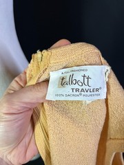 Vintage 1960s Talbott Traveler Size 36 Dacron Polyester Sleeveless Shell