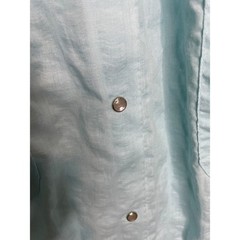 Hampton House Blue House Dress Vintage Cottagecore Coastal Grandma Blue Cotton S