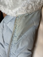 Vintage 80s Puffer Jacket Ski Winter Cold Fur Collar Western Ms. Pioneer 70s